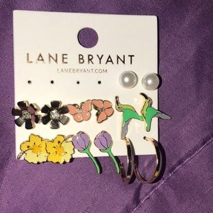 Lane Bryant set of 7 earrings